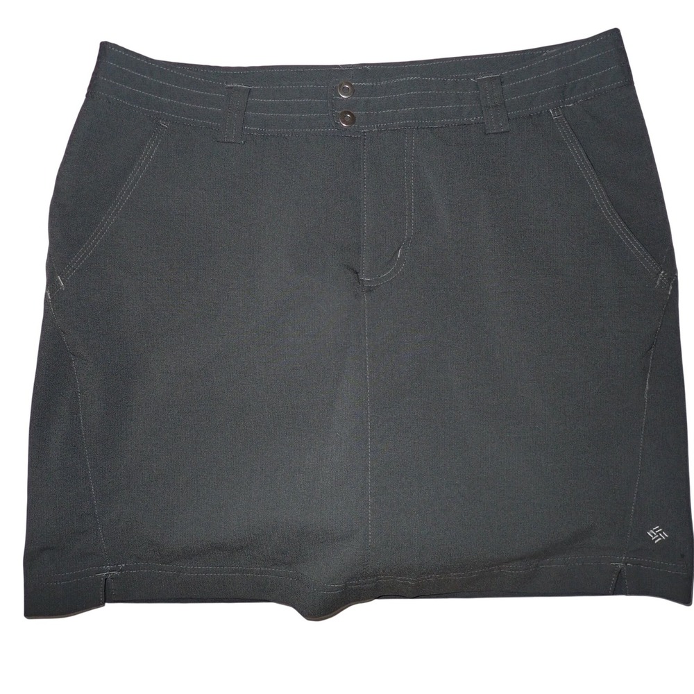 Columbia Skort Women 8 Gray Gorpcore Hike Trail Athleisure‎ Adventure Casual